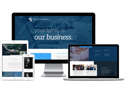 Wesley, Clark & Bates development law firm law office law office website responsive web website wordpress