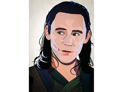 Loki adobe illustrator portraits vectors