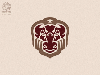 Mighty Bull Logo animal beautiful brand branding bull design identity logo logotype power shield vector