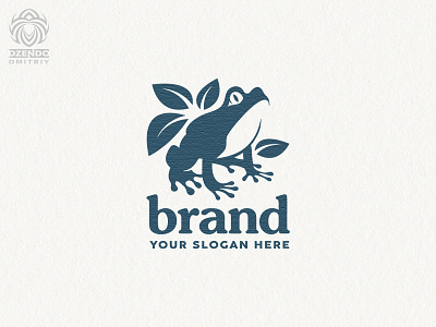 Nature Frog Logo animal beautiful brand branding croaks cute design frog logo logotype nature petals super toad