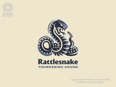 Rattlesnake logo animal beautiful brand branding buy logo design logo logotype rattlesnake reptiles snake