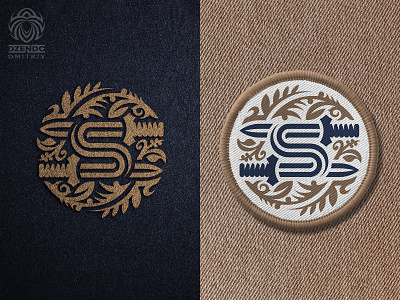 The Letter S And Two Swords Logo beautiful brand branding buy logo chic identity letter logo logotype luxury pattern sword