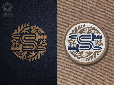 The Letter S And Two Swords Logo