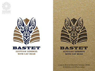 Egyptian cat logo