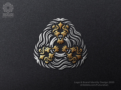 Three Heads Of A Lion Logo