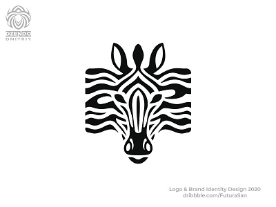 Zebra logo animal beautiful black branding buy logo design identity logo logotype zebra