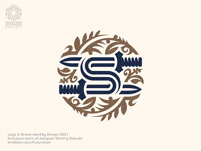 The Letter S And Two Swords Logo