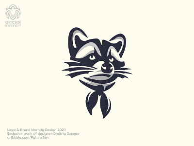 Raccoon Logo animal beautiful brand branding buy logo design dog funny logo logotype raccoon scout