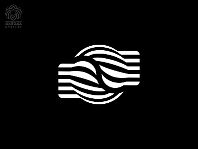 Abstract yin yang symbol abstraction branding design lines logo yin yang