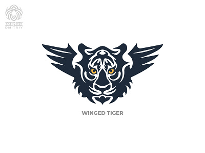 Tiger With Wings Logo beast beautiful branding design logo tiger winged wings