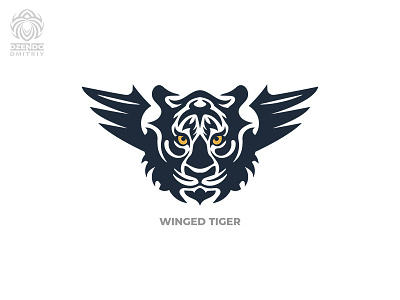 tiger line art logo by Jenggot Merah on Dribbble