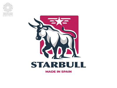 StarBull logo animal brand branding bull bullfight logo logotype star