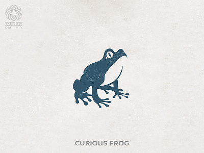 Curious frog logo