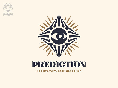 Prediction logo brand branding buy logo design divination eye logo magic radiance