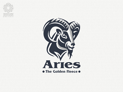 Aries logo animal branding logo logotype mountain ram sheep