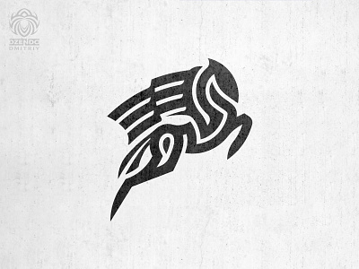 Pegasus Logo branding fly horse line style logo logotype pegasus wings