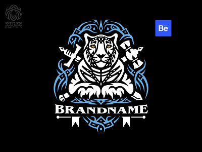Heraldic logofolio Behance animal behance branding heraldic logo logo logofolio logoset snow leopard sphinx wild cat