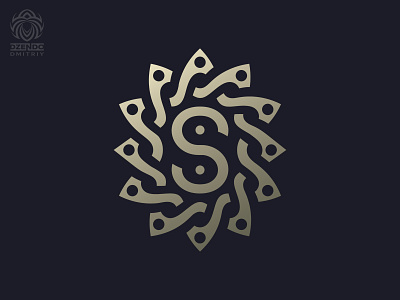 Letter S Celtic ornament ancient pattern beautiful brand branding celtic ornament identity letter s logo logotype s logo viking style