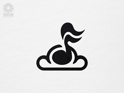 Cloud music logo beautiful brand branding buy logo cloud design logo logo designer logotype music order logo