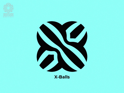X-Balls logo abstract logo abstraction balls design branding logo x letter x-balls