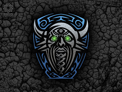 Old Viking logo beautiful branding design helmet horns legend logo magic viking warrior