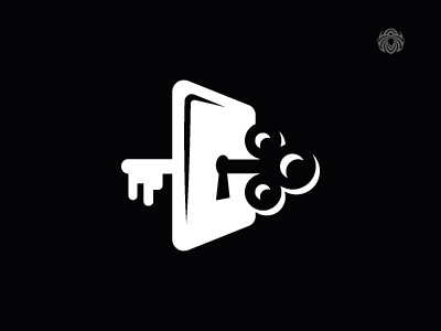 Magic Key Open A New beautiful black brand branding buy logo design door identity key lock logo logotype open white