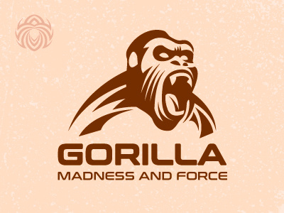 Furious Gorilla anger animal beautiful brand branding buy logo design fitness gorilla identity logo logotype male monkey rage sport symbol