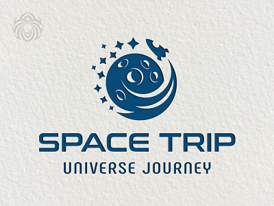 Space Trip Logo beautiful brand branding buy logo design exploration flight identity logo logotype rocket space symbol