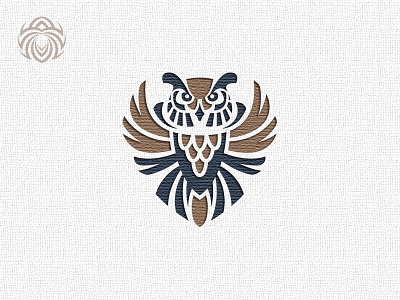 Logo Of A Beautiful Wise Owl animal beautiful bird brand branding buy logo design identity logo logotype owl power symbol wings wisdom