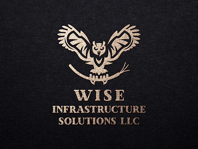 Logo for the company WISE bird brand flap identity logo owl smart wings