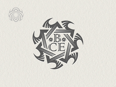 Logo The Organization Of The Bce beautiful black brand branding buy logo design identity logo logotype seven pointed star vector