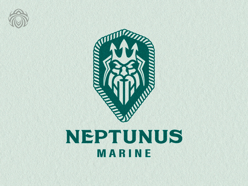 Supreme Sea God Logo buy logo design brand identity logotype logo luxurious power sea ocean god poseidon neptune