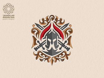Spartan Logo Heraldry brand buy buy logo helmet heraldic heraldry identity logo logotype sparta sword warrior