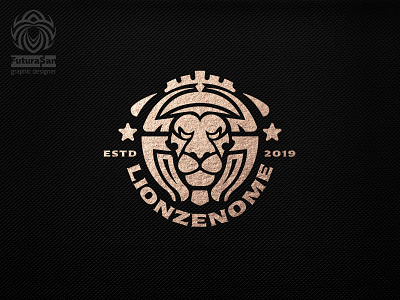 Mystical Lion Logo animal beast beautiful black brand branding buy logo cat design heraldry identity king lion logo logotype predator symbol vector