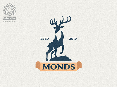 Deer Leader Logo animal beautiful brand branding buy logo deer design horns identity king leader logo logotype male proud symbol vector