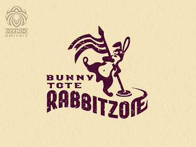 Rabbit Racing Logo Tote beautiful brand branding buy logo competition design flag identity leader logo logotype rabbit