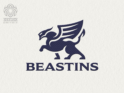 Winged beast logo animal beast beautiful brand branding buy logo design identity lion logo logotype tiger winged