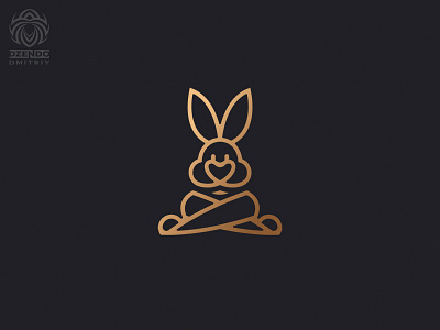 Bunny Line Logo animal beautiful brand branding bunny design hare identity logo logotype rabbit vector