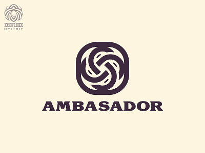 Ambasador logo beautiful boutique brand branding design fashion identity logo logotype pattern plexus salon vector