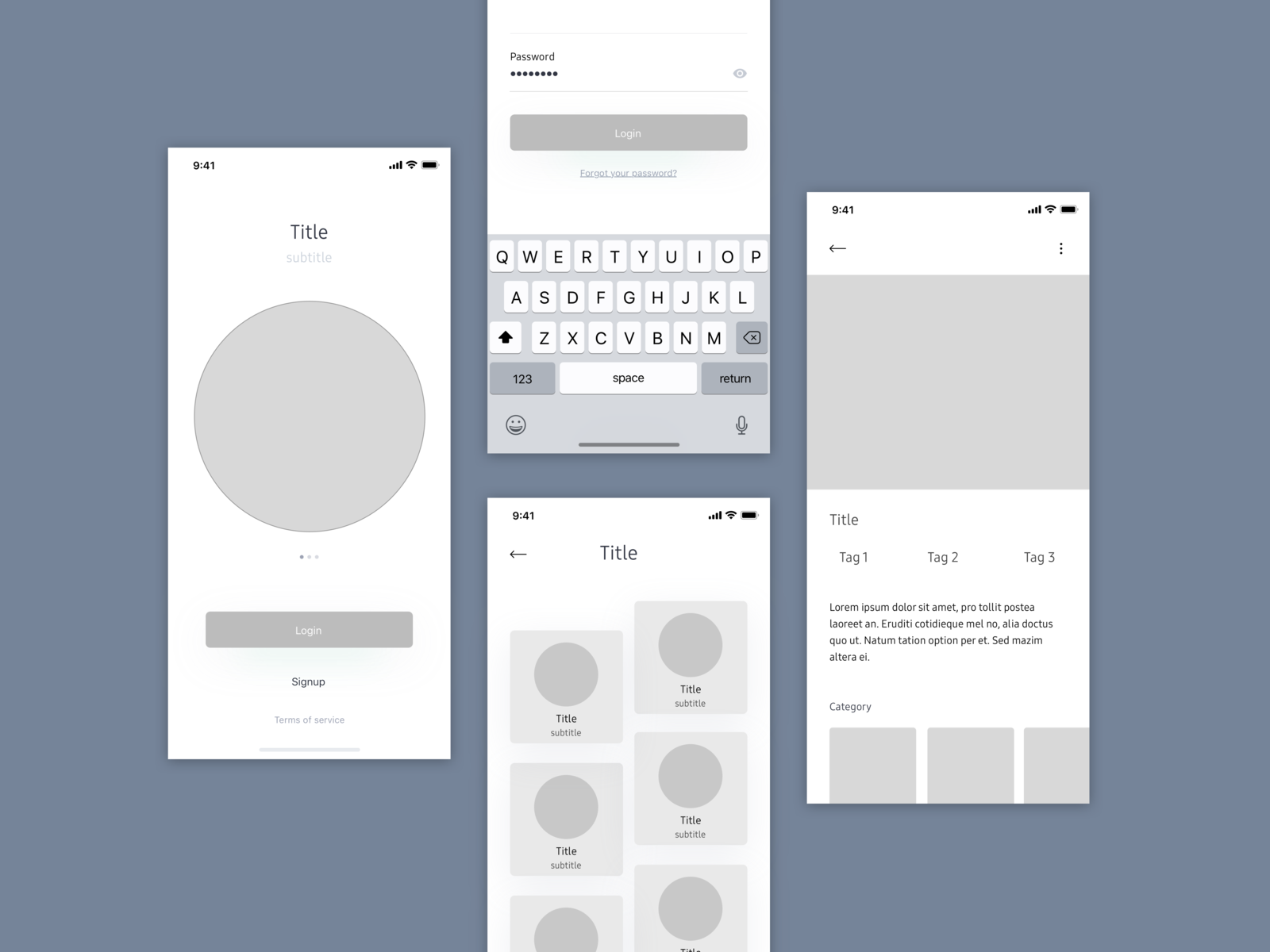 Wireframe kit by Constantinos on Dribbble