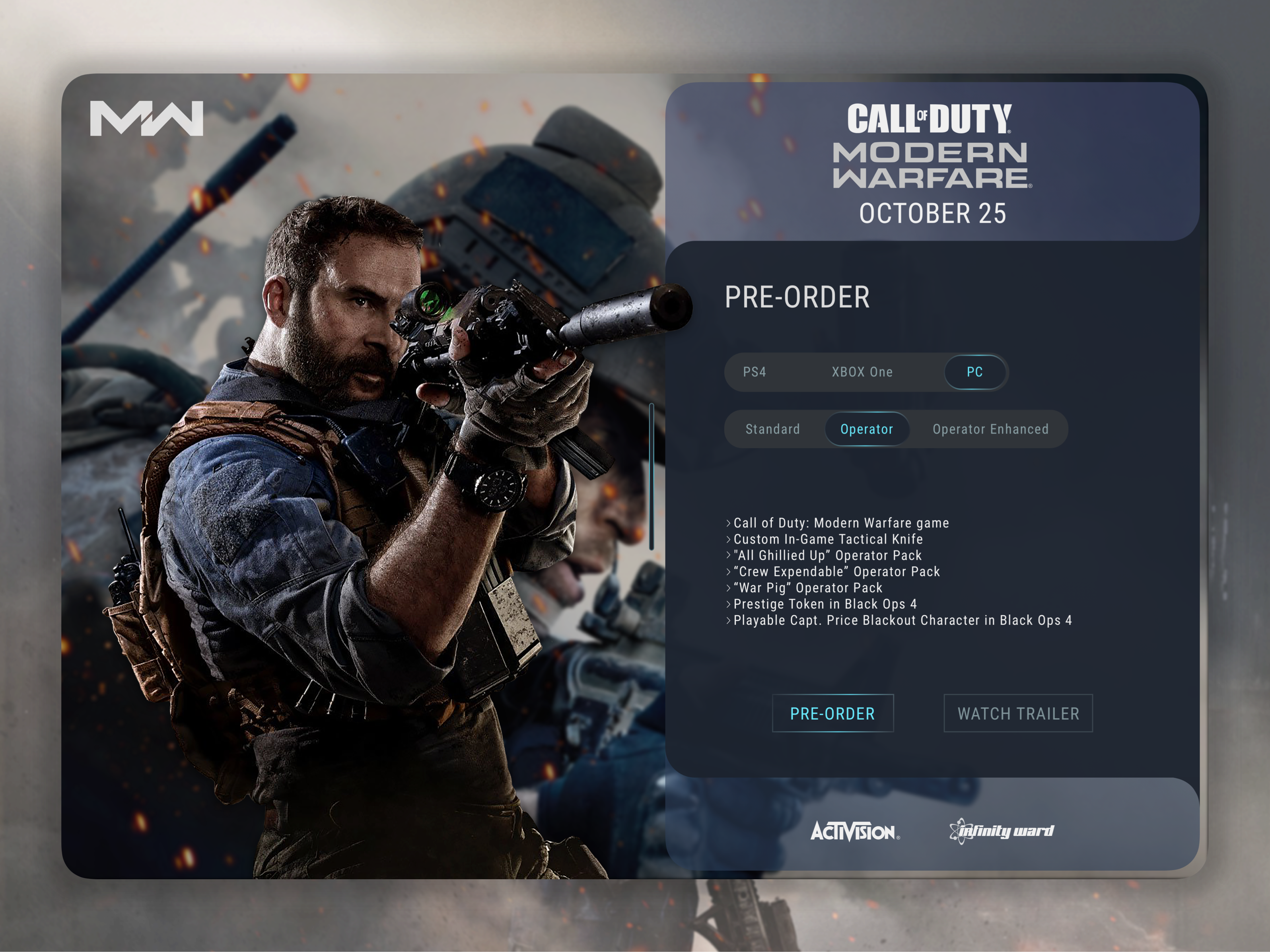 call of duty modern warfare shop