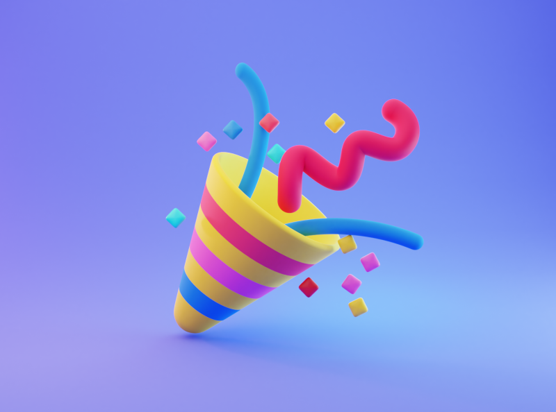 Party Popper By Arsen Blashkiv On Dribbble