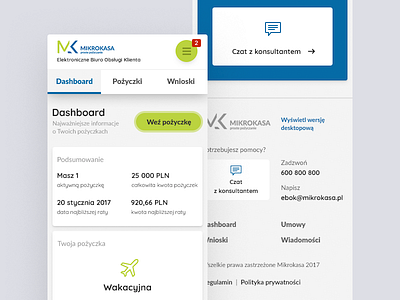 Mikrokasa — mobile dashboard dashboard debut design mobile ui ux web