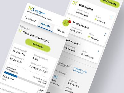 Mikrokasa — loans design loan mobile ui ux web