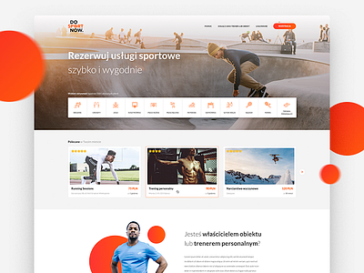 DO SPORT NOW — landing page design landing page sport ui ux website