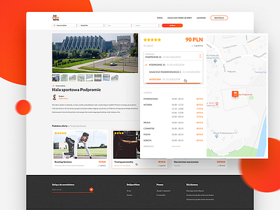 DO SPORT NOW — sport centre page booking design map results search sport tiles ui ux website