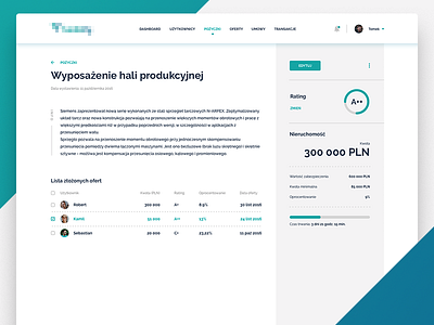 Crowdfunding — detail page crowdfunding design details tables ui ux web www