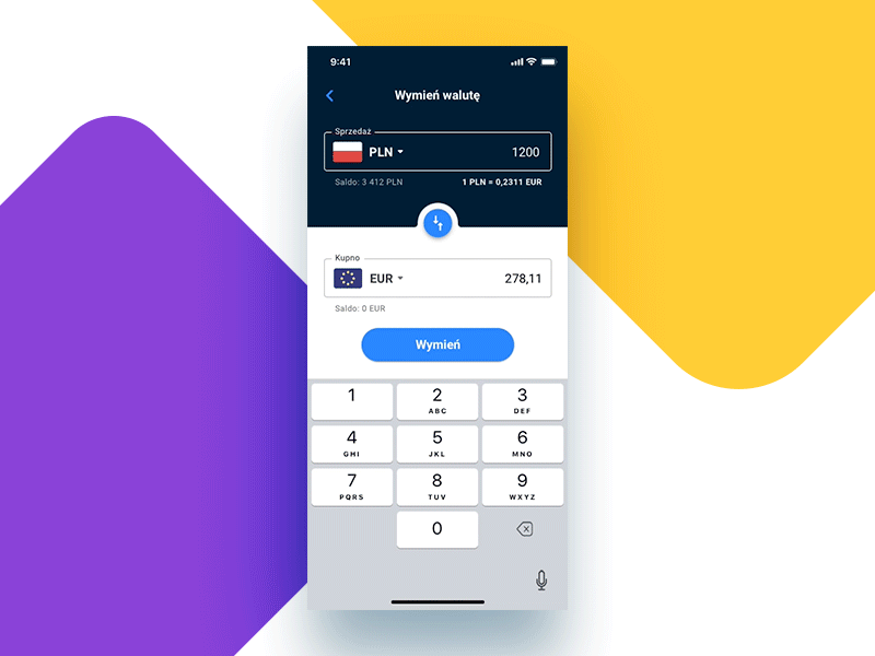 Currency Converter — animation animation converter currency iphonex mobile principle ui ux