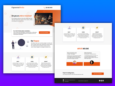 Figmental Media Landing Page