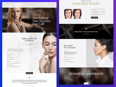 Face Beauty Landing page